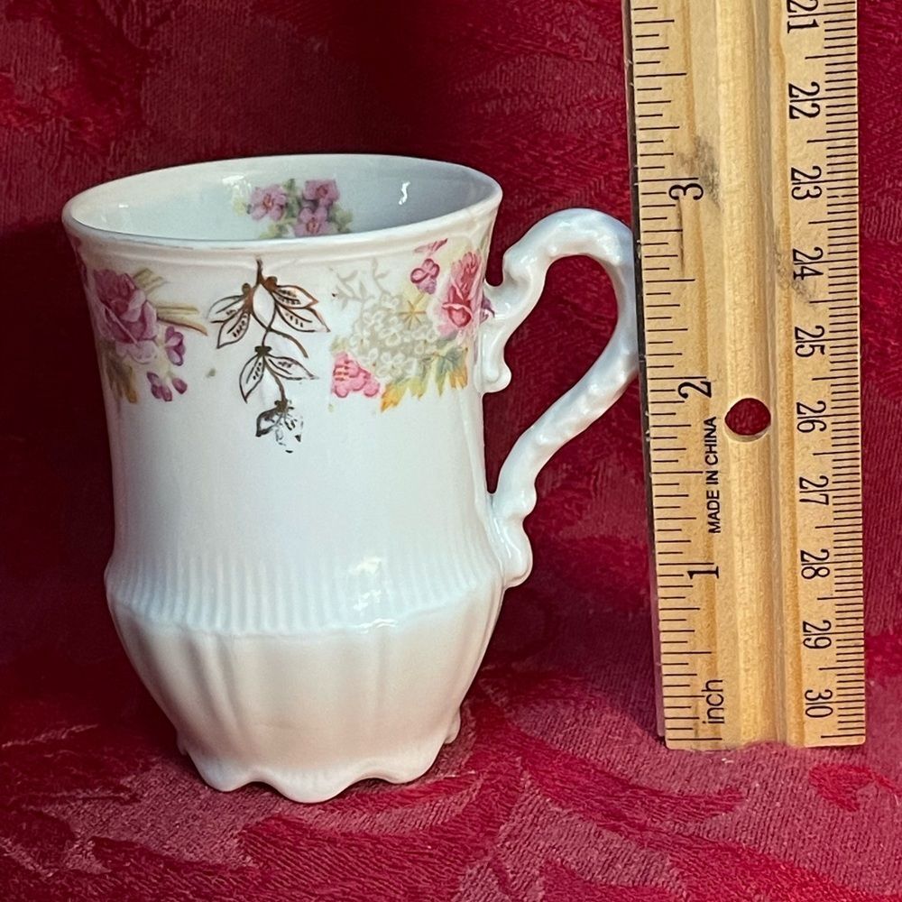 Antique Carl Tielsch Demitasse‎ Teacup and Saucer Set. Made in Germany - Picture 8 of 13
